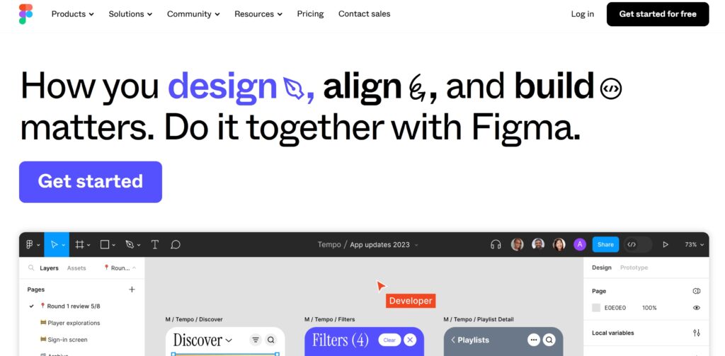 Figma Home page